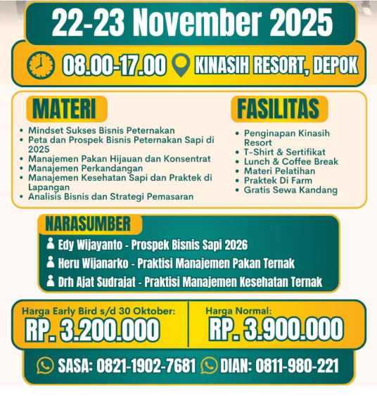 Pelatihan Bisnis Sapi Sapibagus Academy